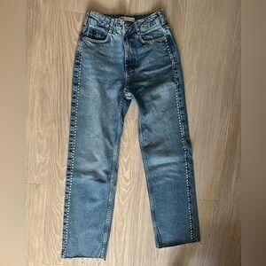 Zara Stud Blue Jeans